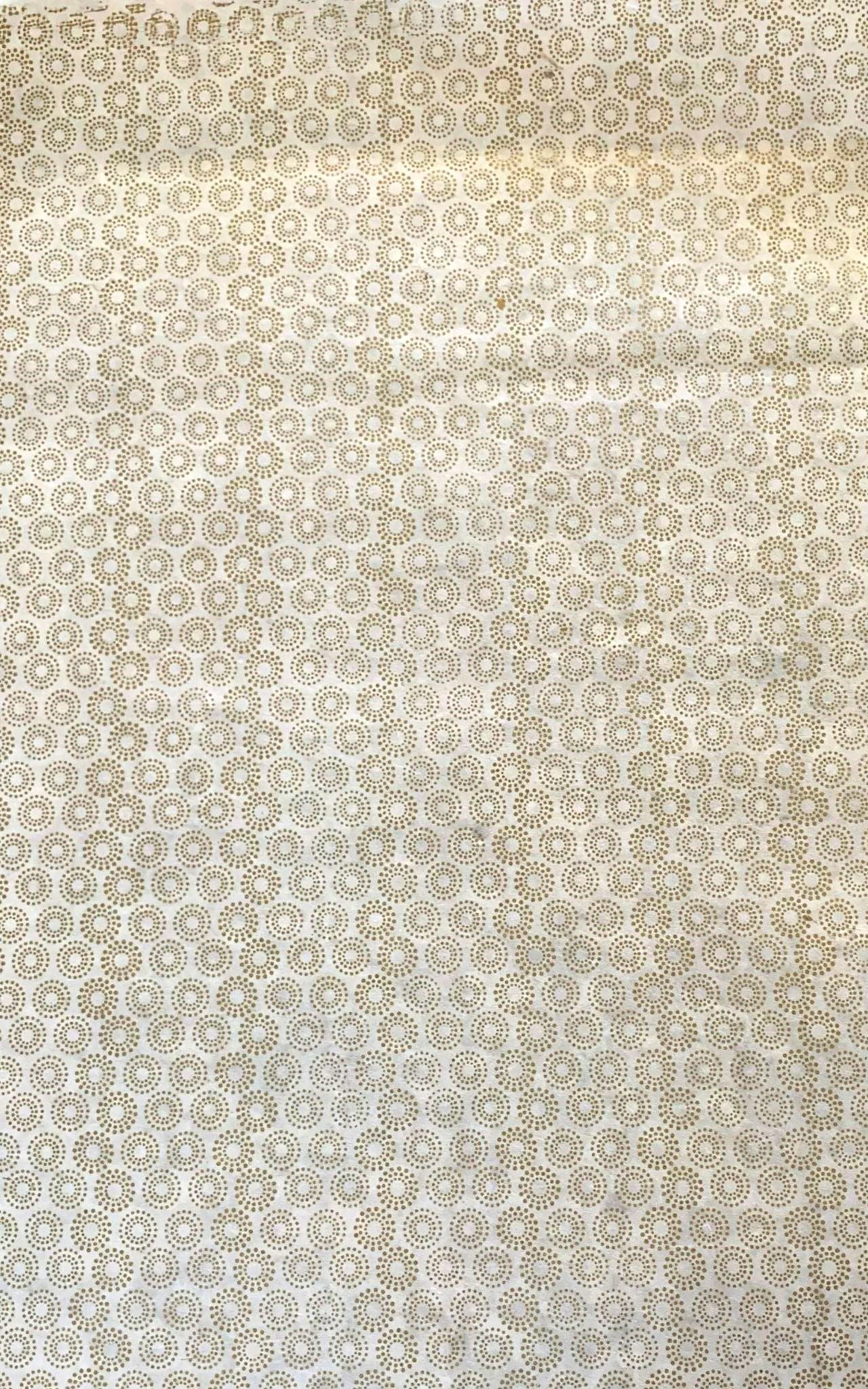 Surya Australia Fairtrade Decorative Lokta Paper Sheets from Nepal - white with gold print