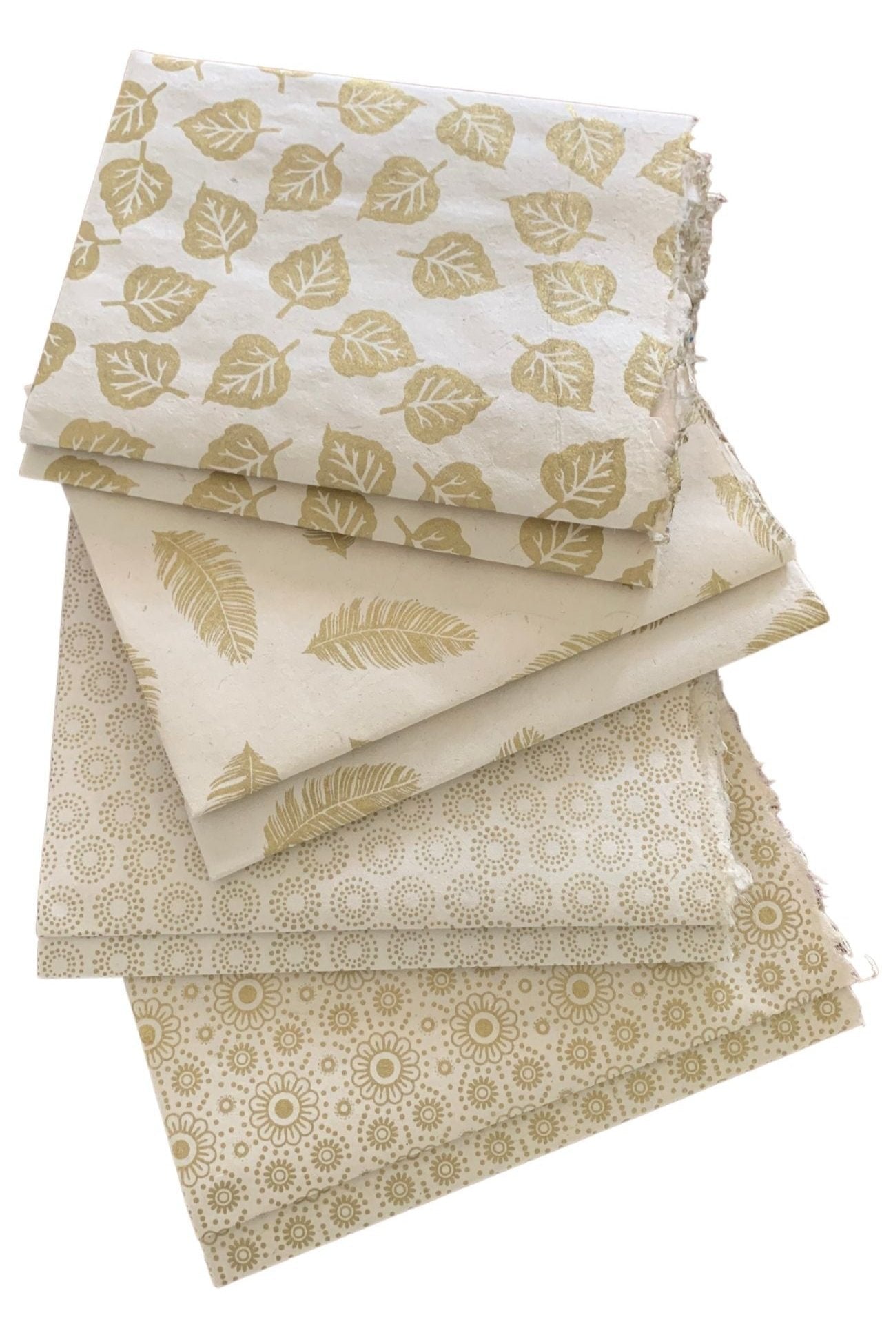 Surya Australia Lokta Paper Sheets from Nepal - Gold Bundle