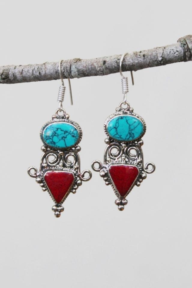 Surya Australia Ethical Tibetan Earrings - Shanti