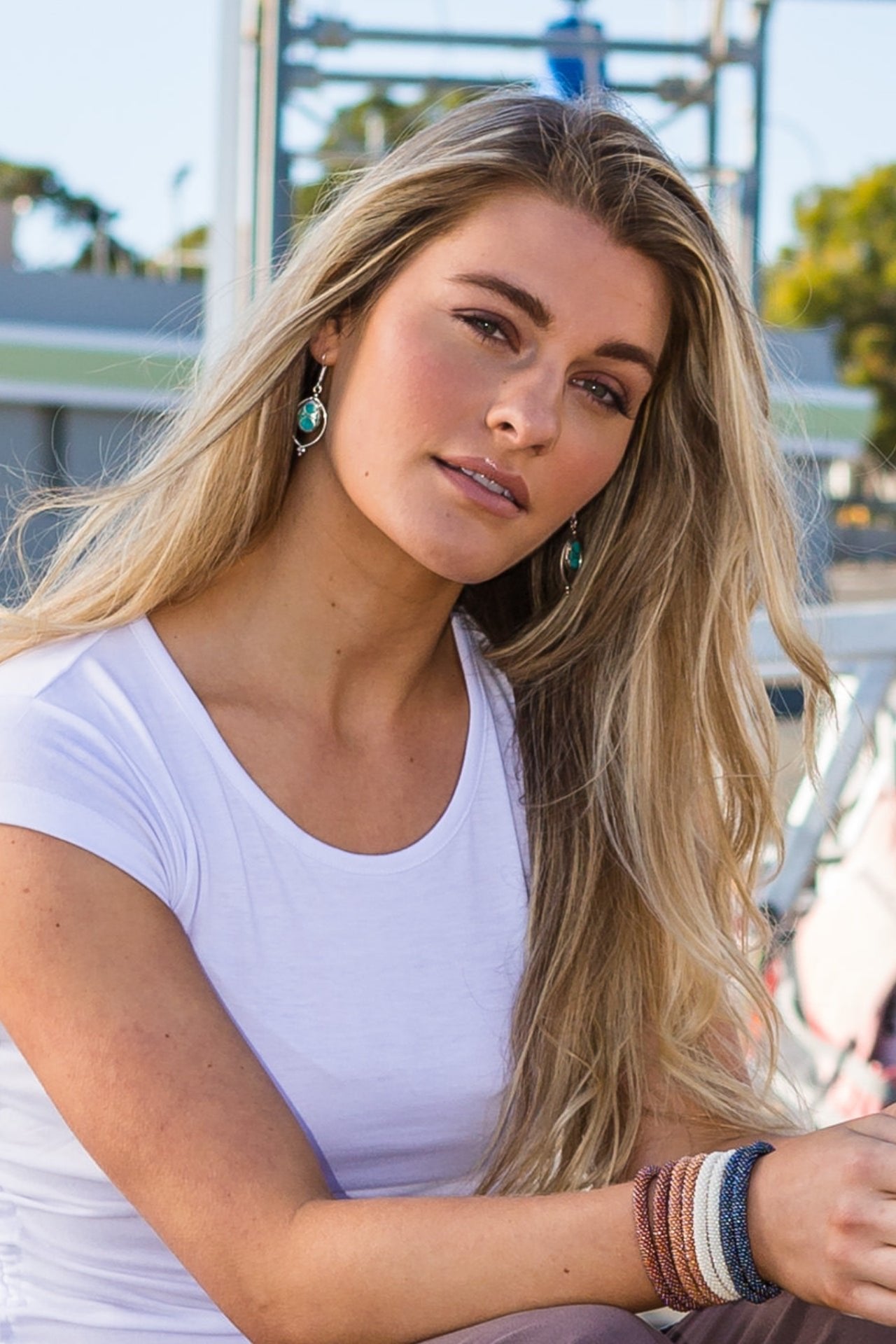 Surya Australia Tibetan Earrings from Nepal - Radha