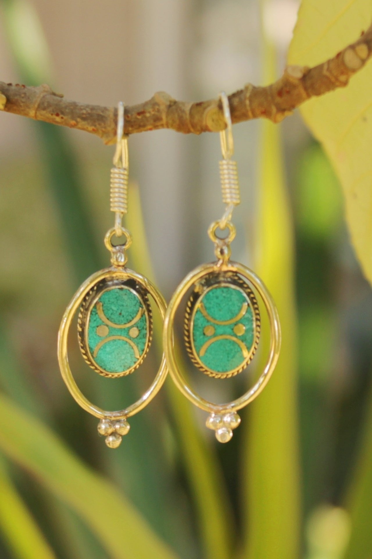 Surya Australia Tibetan Earrings from Nepal - Radha