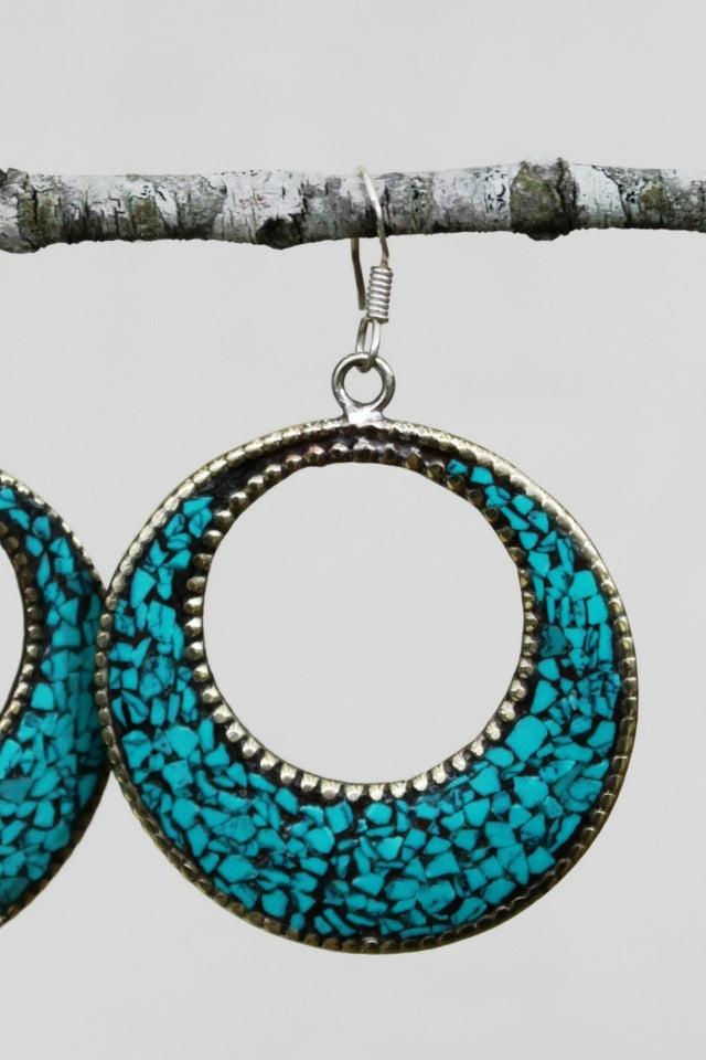 Surya Australia Tibetan Earrings detail - Paril