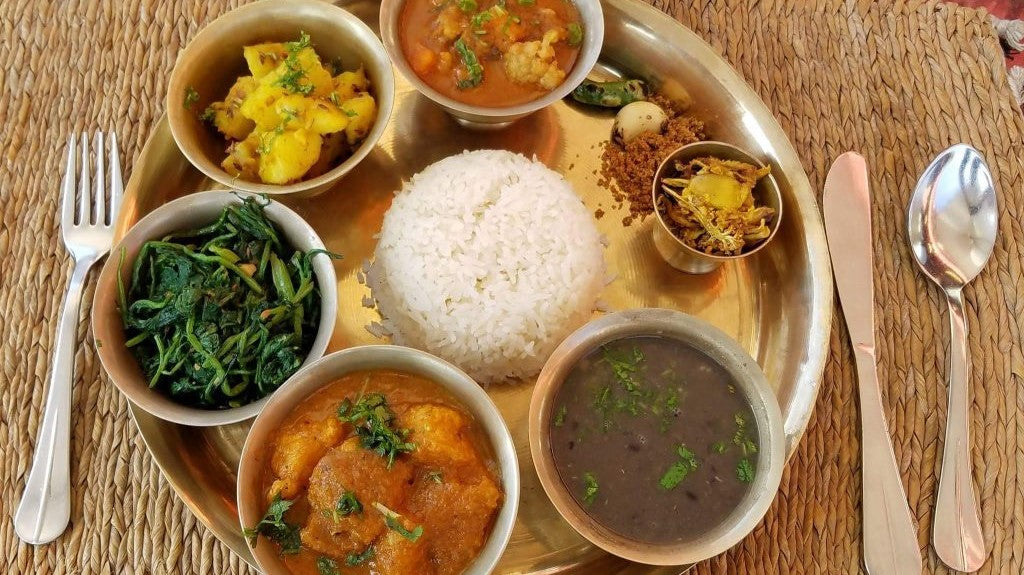 Dhal Bhat meal from Nepal - the perfect meal
