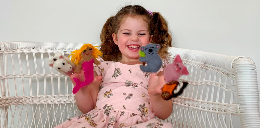 Surya Australia Ethical Pure Wool Felt Finger Puppets from Nepal