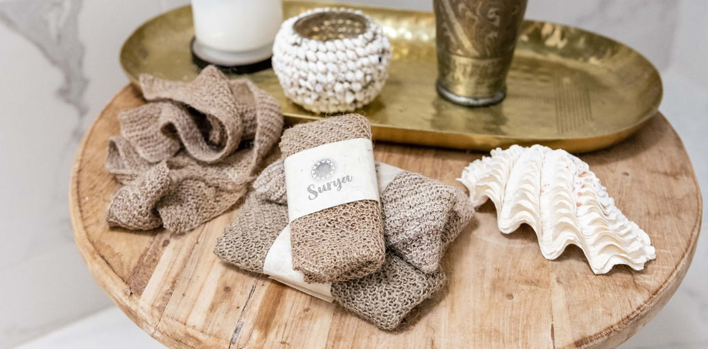 Surya Australia Organic Hemp Pieces from Nepal; hemp hats, hemp bags, hemp coasters