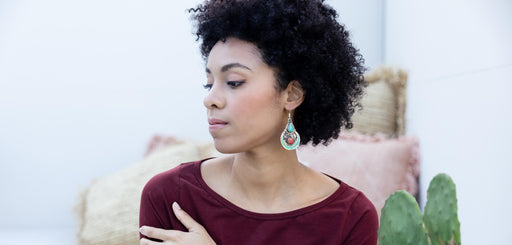 Surya Australia Ethical Tibetan Earrings made in Nepal