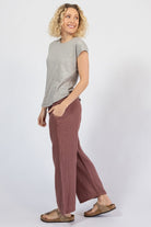 Everyday Lightweight Cotton Pants for Women - left side view