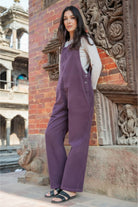 Surya Ethical Cotton Corduroy Dungarees - on location in Nepal