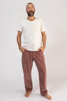 Surya Corduroy Trousers for Men - Dusty Mauve