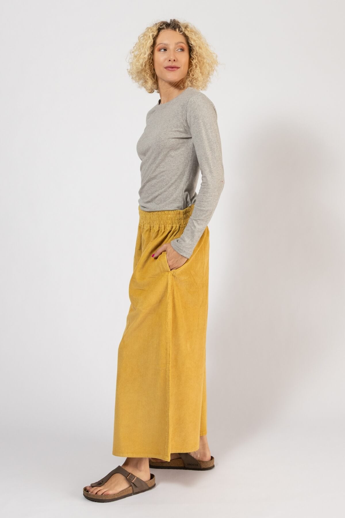 Surya Corduroy Pants for Women - left side view