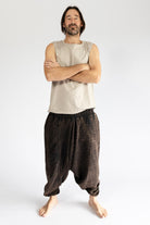 Surya Cotton Hippie Pants for Men - Black