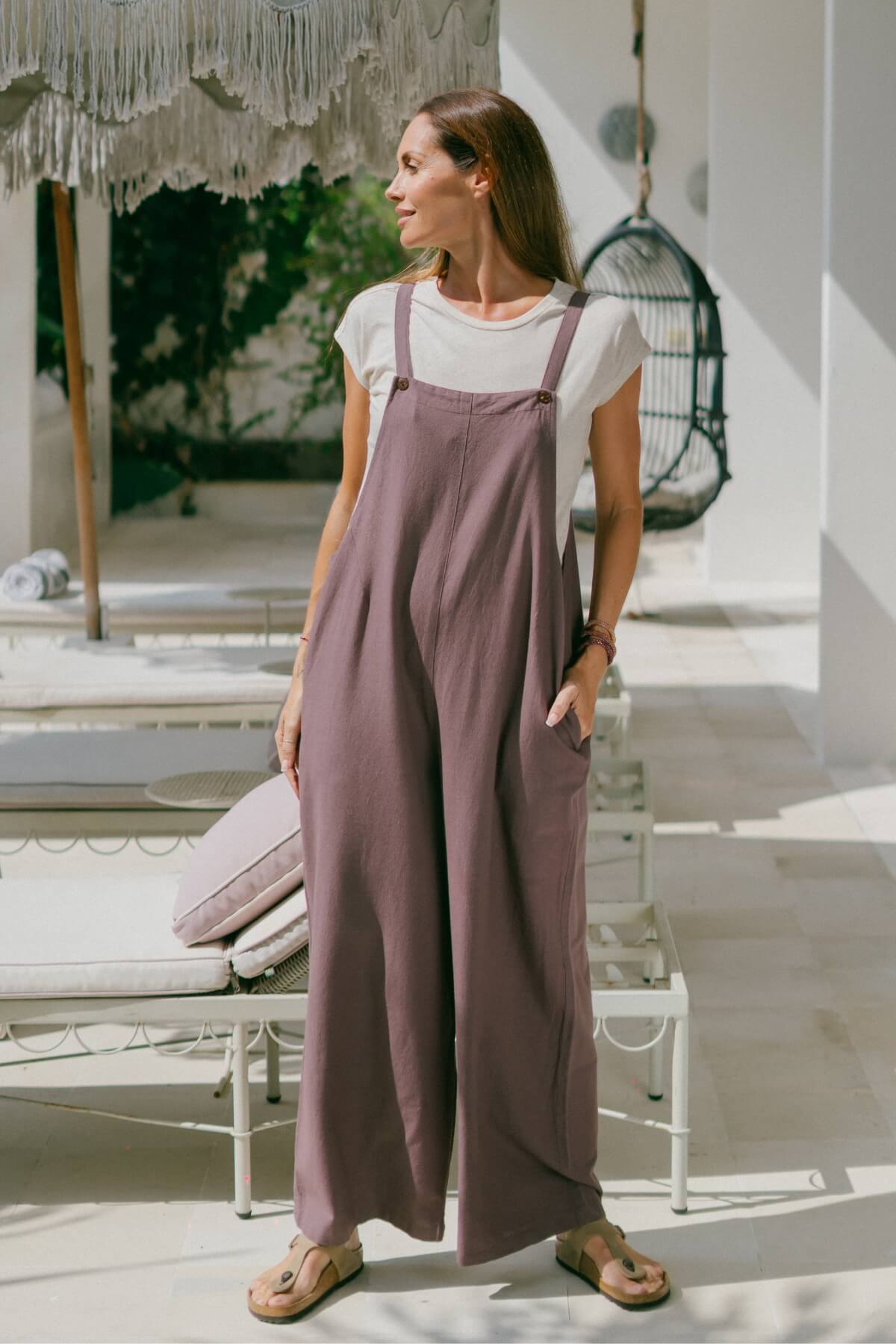 Surya Baggy Cotton Overalls for women – ethically made in Nepal
