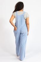 Cotton corduroy overalls for women - rear view