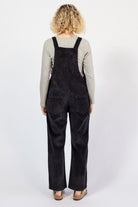 Cotton corduroy overalls for women - rear view