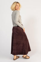 Surya Ethical Organic Velvet Maxi Skirt - right side view