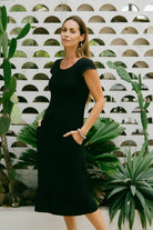 Organic cotton round neck dresses for women - ethically made in Nepal