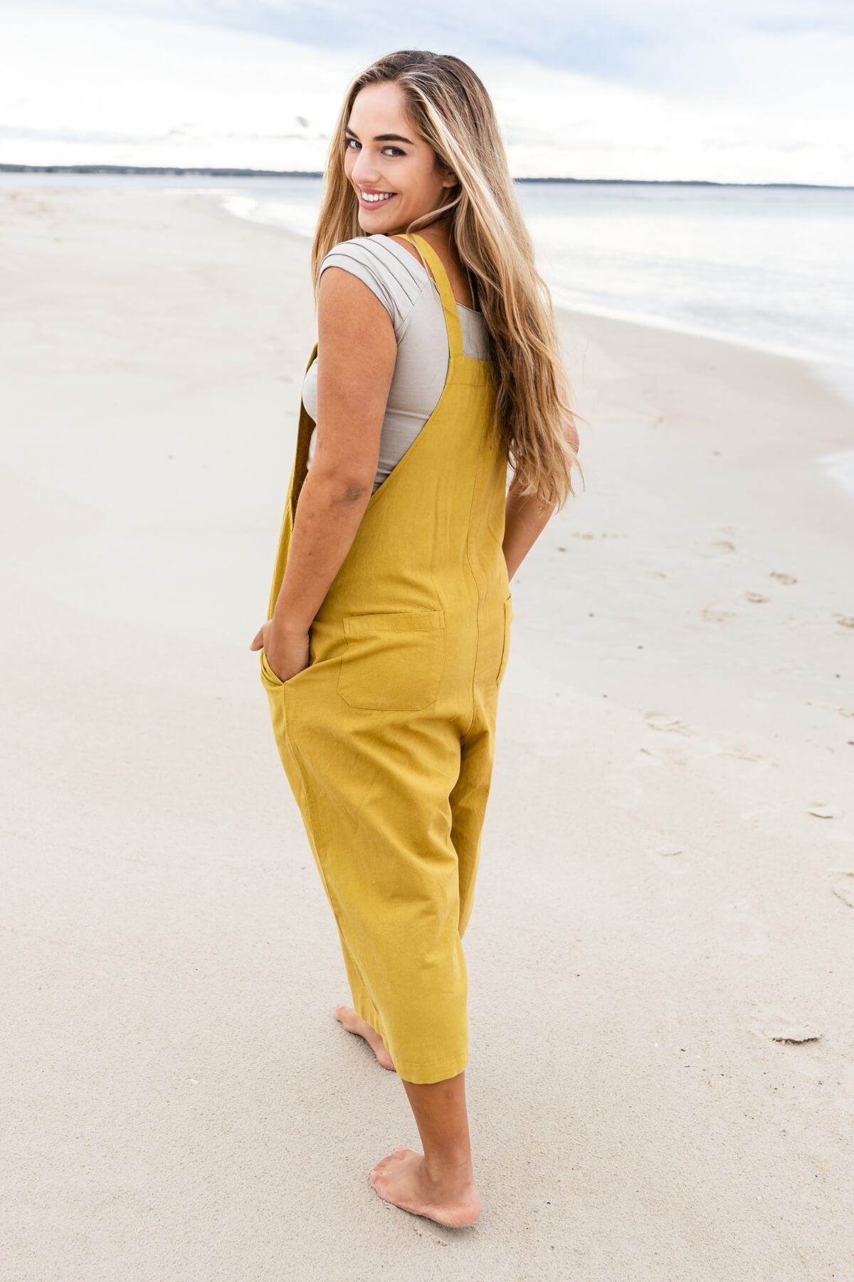 Surya Ethical Cotton Baggy Overalls for Women - with pockets