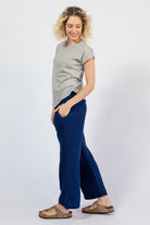 Comfortable Muslin Cotton Pants for Women - left side view