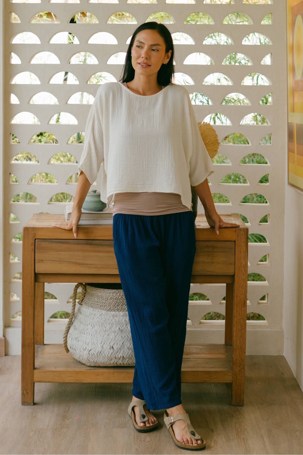 Comfortable Muslin Cotton Pants for Women - ethically made in Nepal