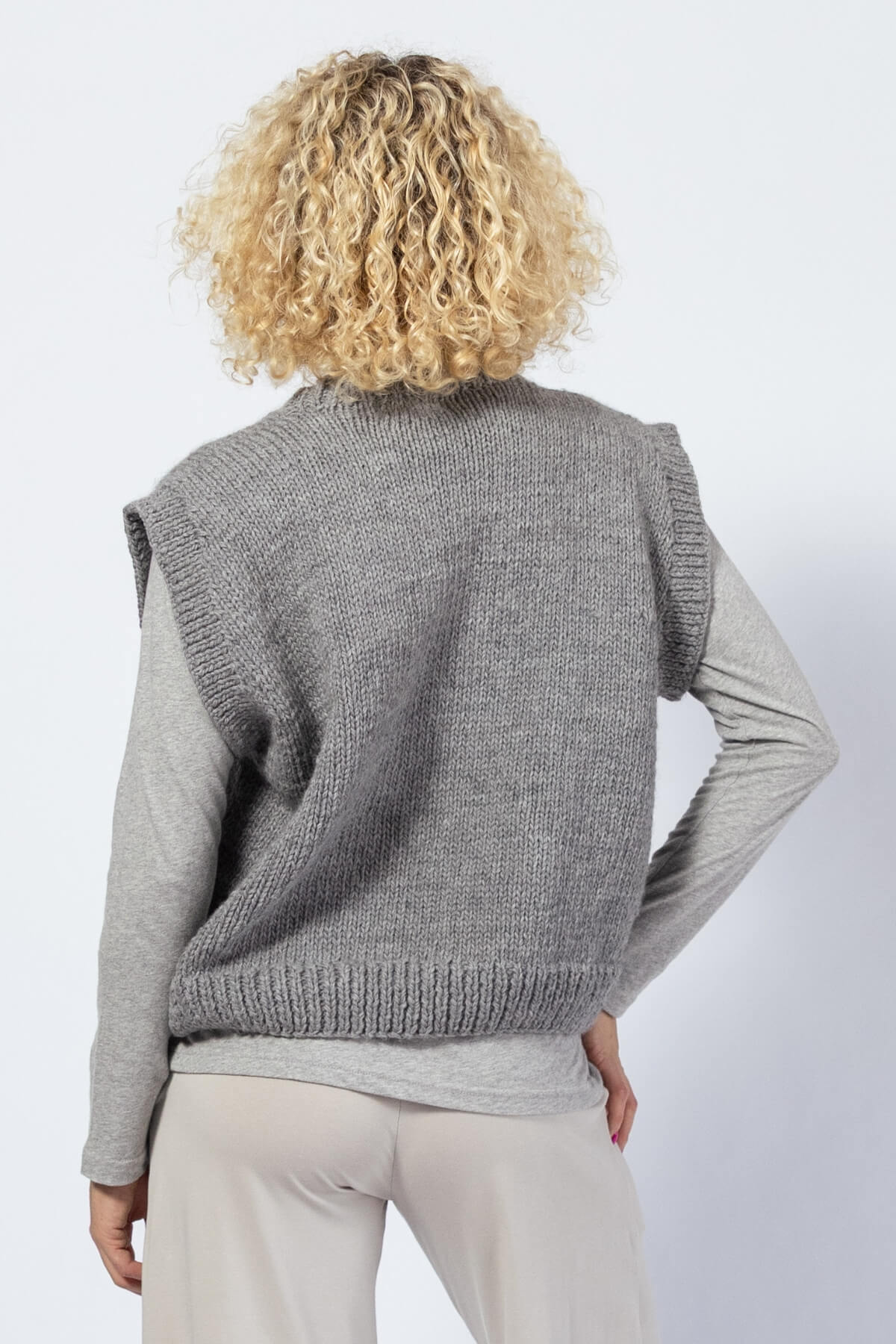 Surya Merino Wool Vest for Women - rear view