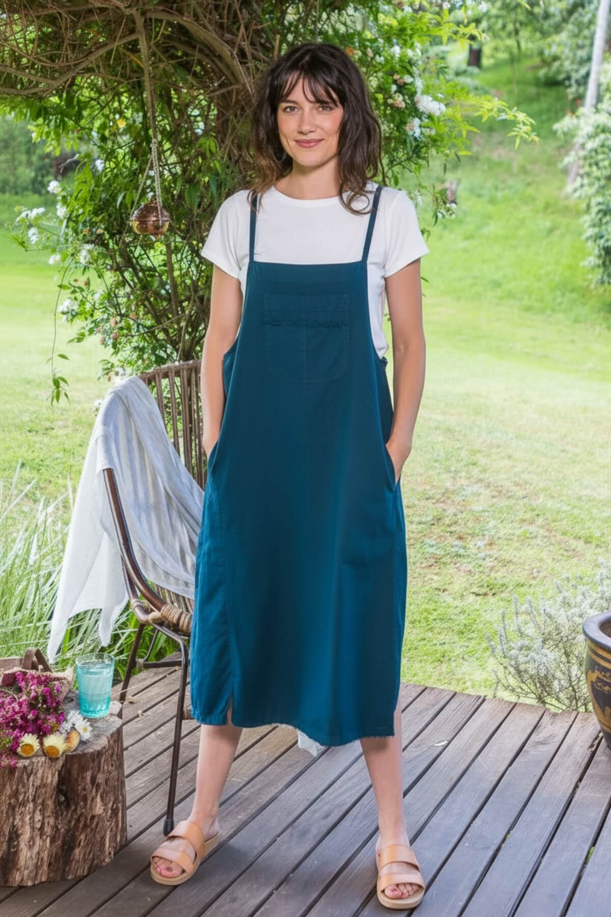 Surya Ethical Cotton Pinafores from Nepal - on location in Huskisson