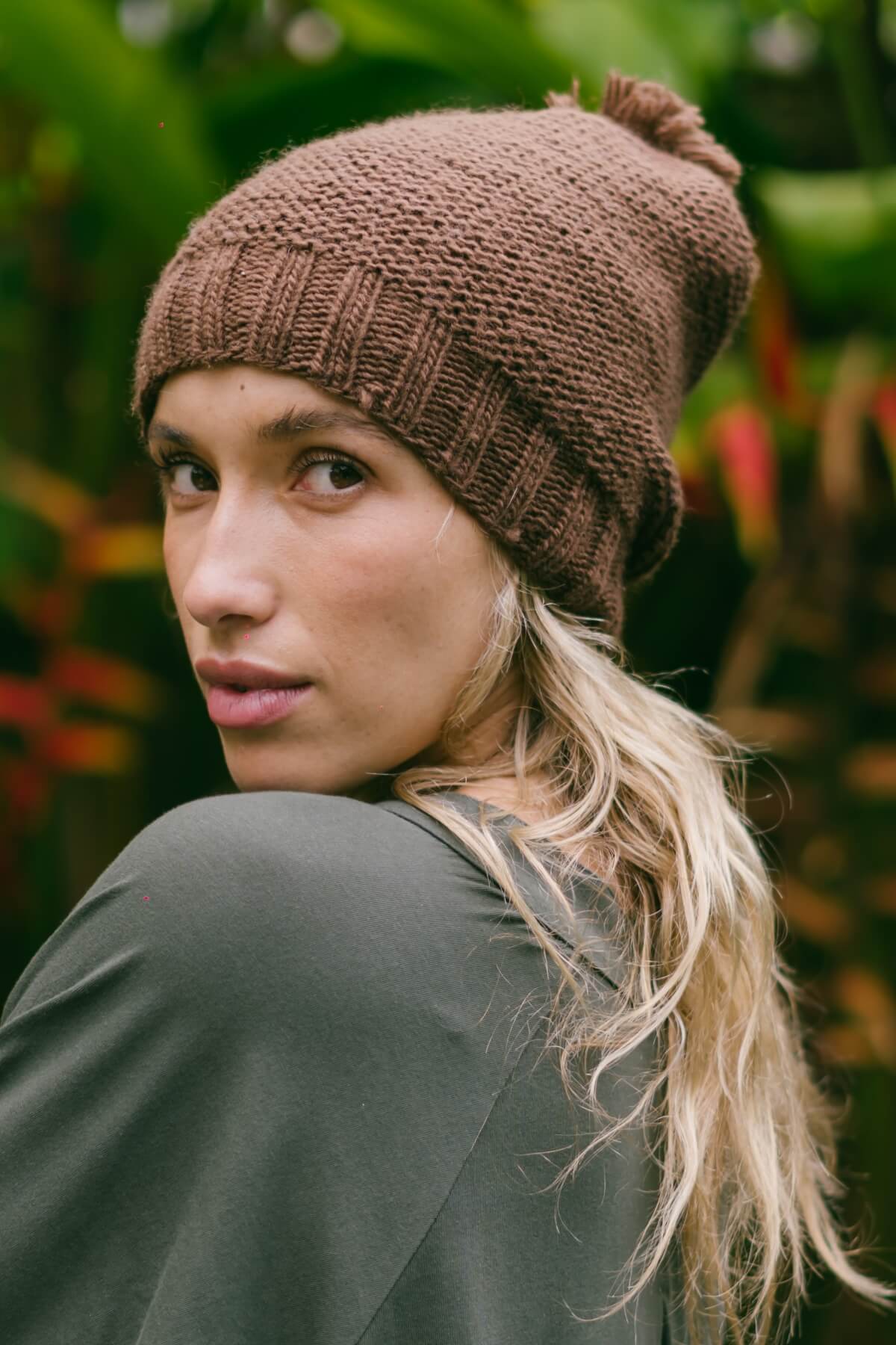 Merino Wool Beanie for Women - ethically made in Nepal