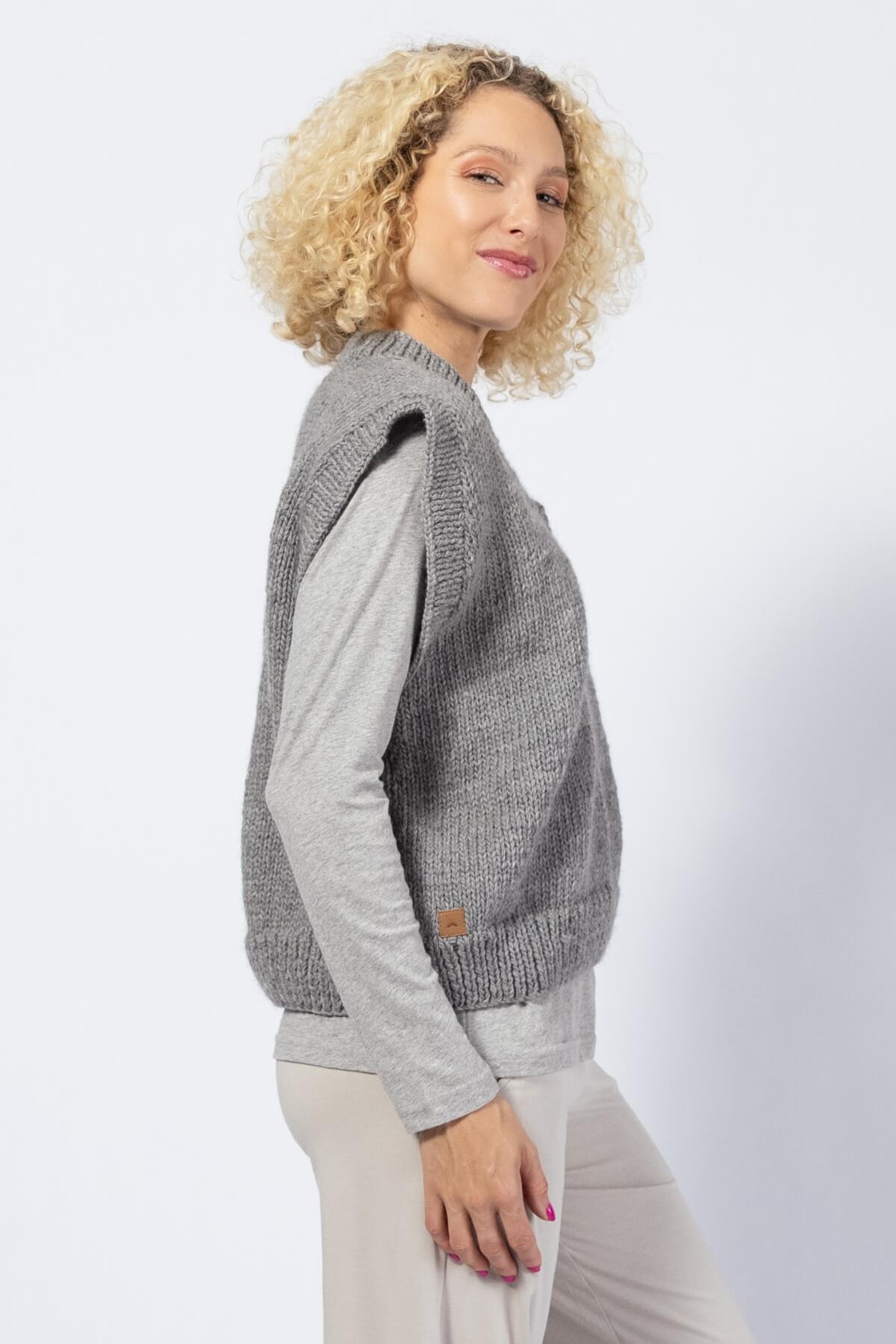 Surya Merino Wool Vest for Women - right side view