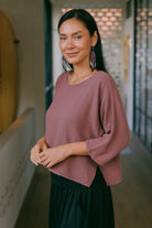 Muslin cotton bat-wing top for women – ethically made in Nepal