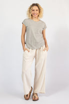 Muslin Cotton Pants for Women - Oatmeal
