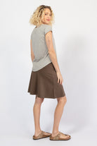 Organic cotton A-line skirt for women - right side view