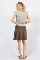 Organic cotton A-line skirt for women - rear view