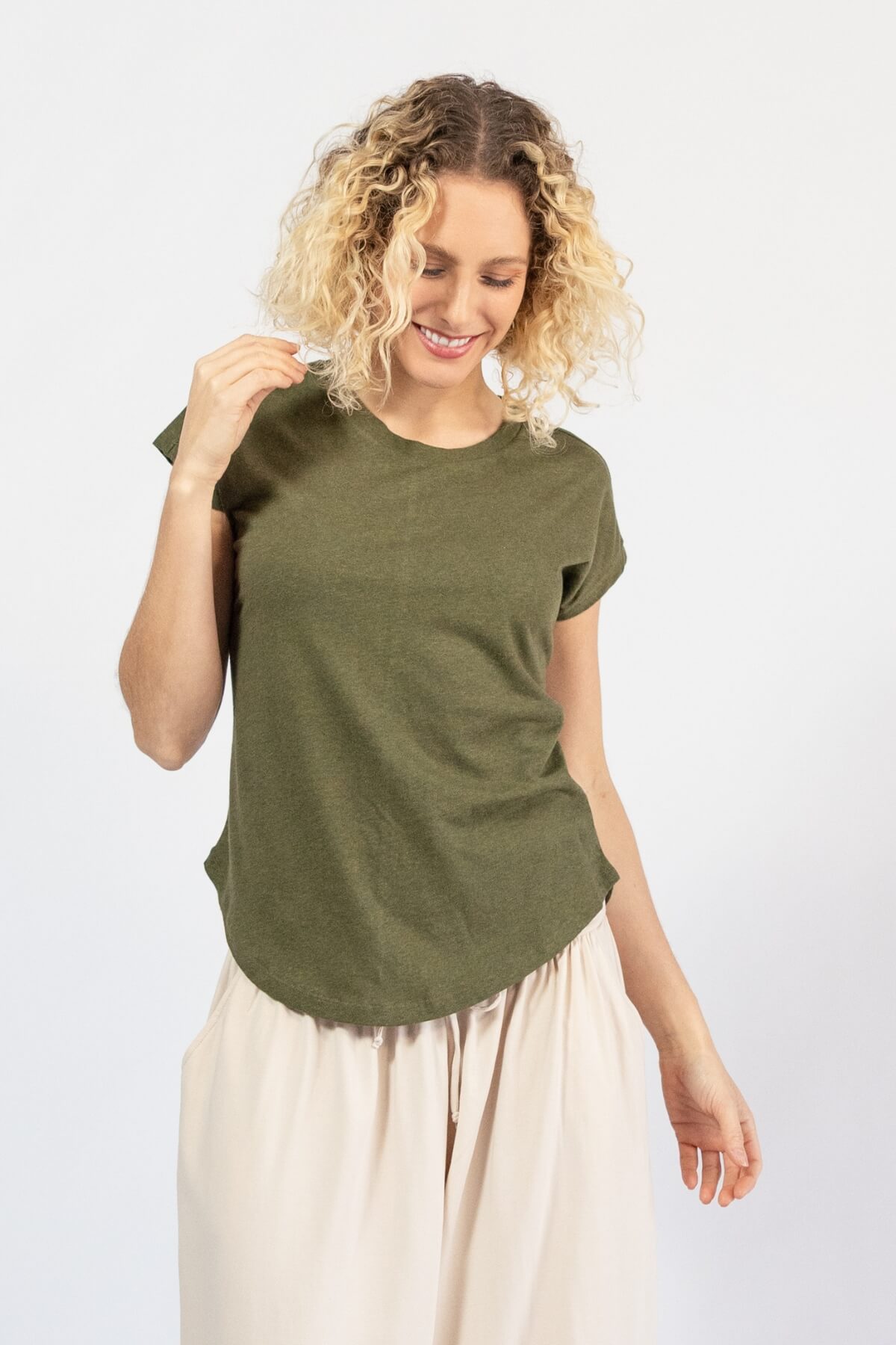 Surya Australia Organic Cotton Basic Tee made in Nepal - effortless comfort