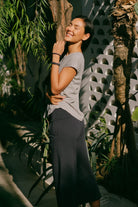 Surya Organic Cotton Cropped Pants for women - on location in Nepal