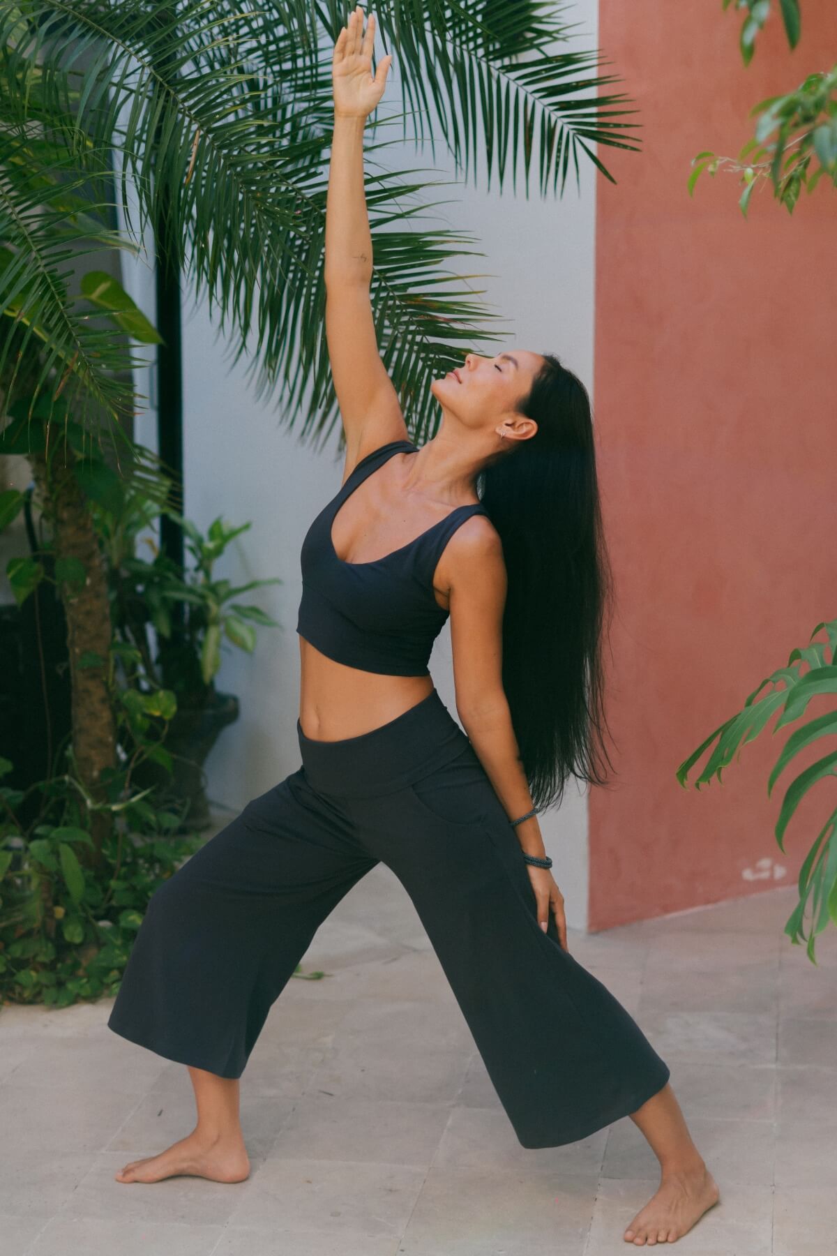 Surya Organic Cotton Cropped Pants - on location in Nepal
