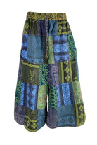 Patchwork Palazzo Pants for Women - pants style shape