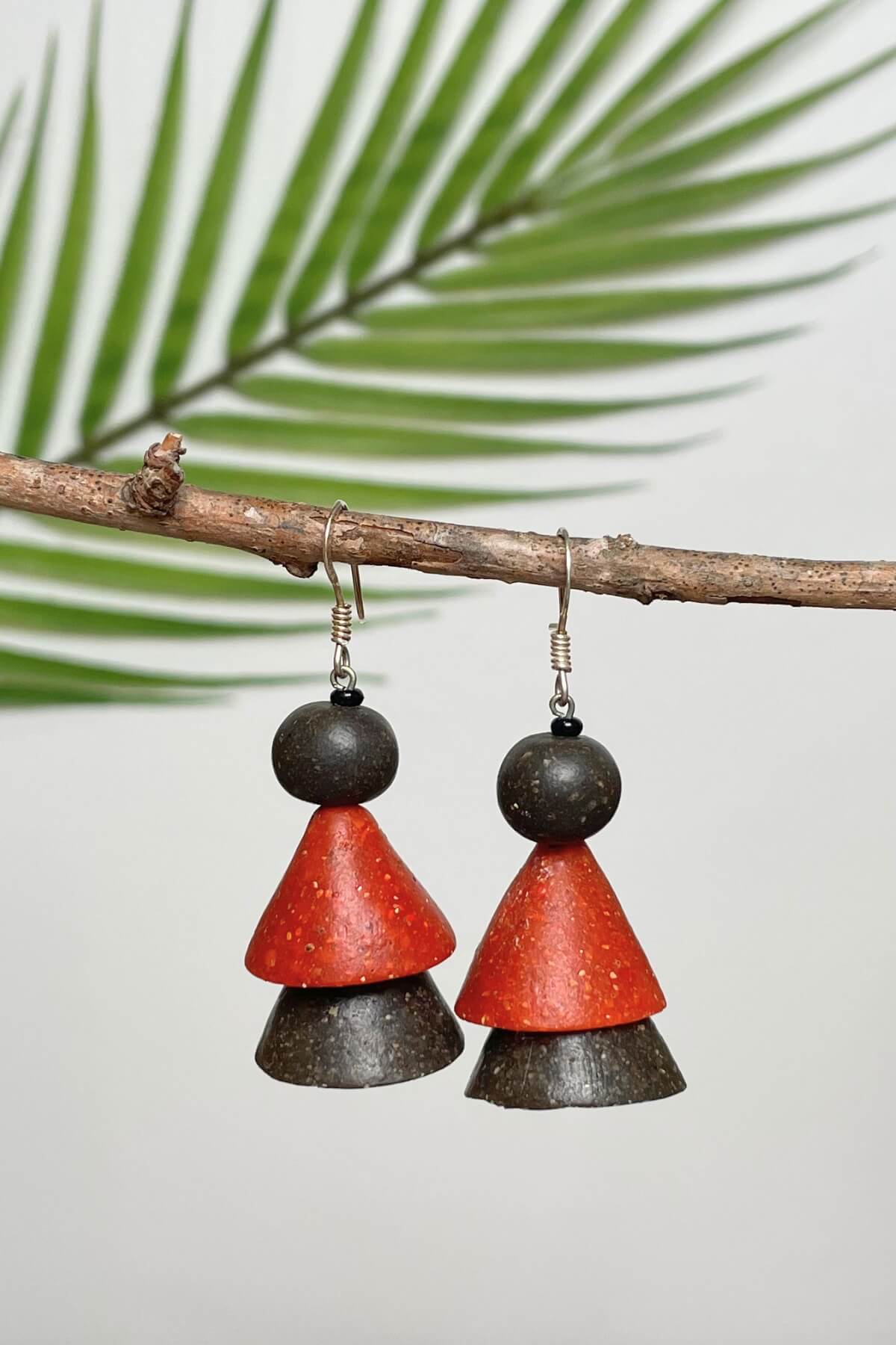 Fair Trade Polymer Clay Earrings made in Nepal – pepper topper