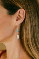 Tibetan style earrings made in Nepal 