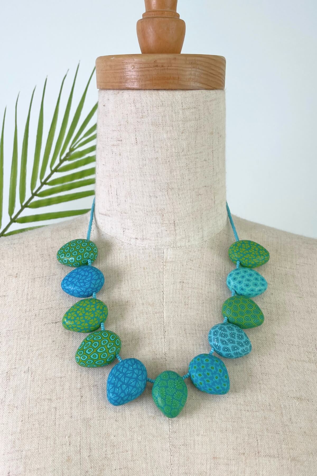 Fair trade Samunnat polymer clay necklace made in Nepal – 