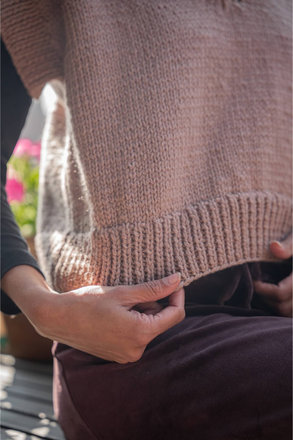 Cropped Merino Wool Vest for Women - handmade in Nepal