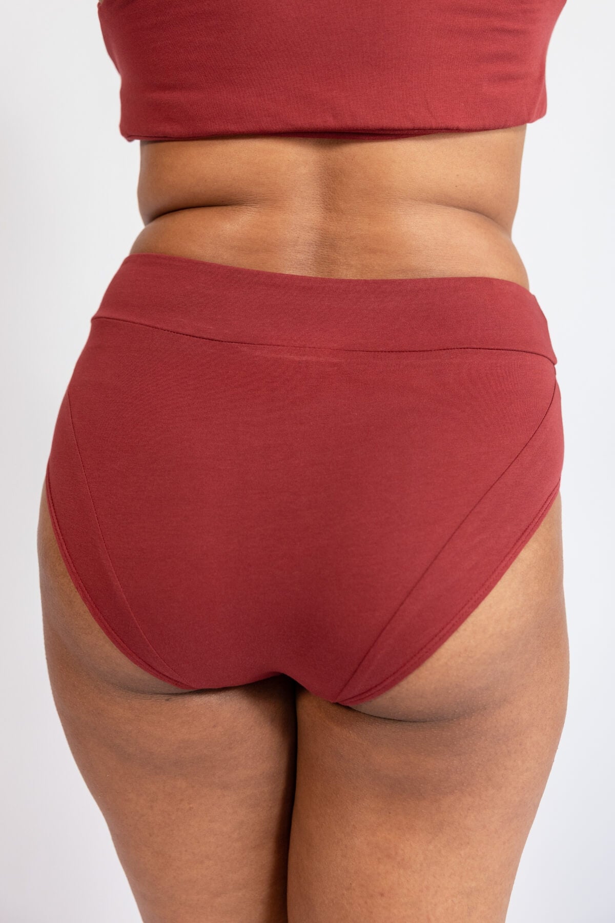 Organic Cotton Brief Underwear for Women - rear detail