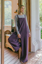 Surya Ethical Cotton Overalls for Women - Wine 