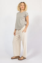 Muslin Cotton Pants for Women - left side view