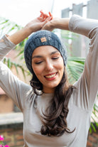Merino Wool Oversized Beanie for Women - on location in Nepal