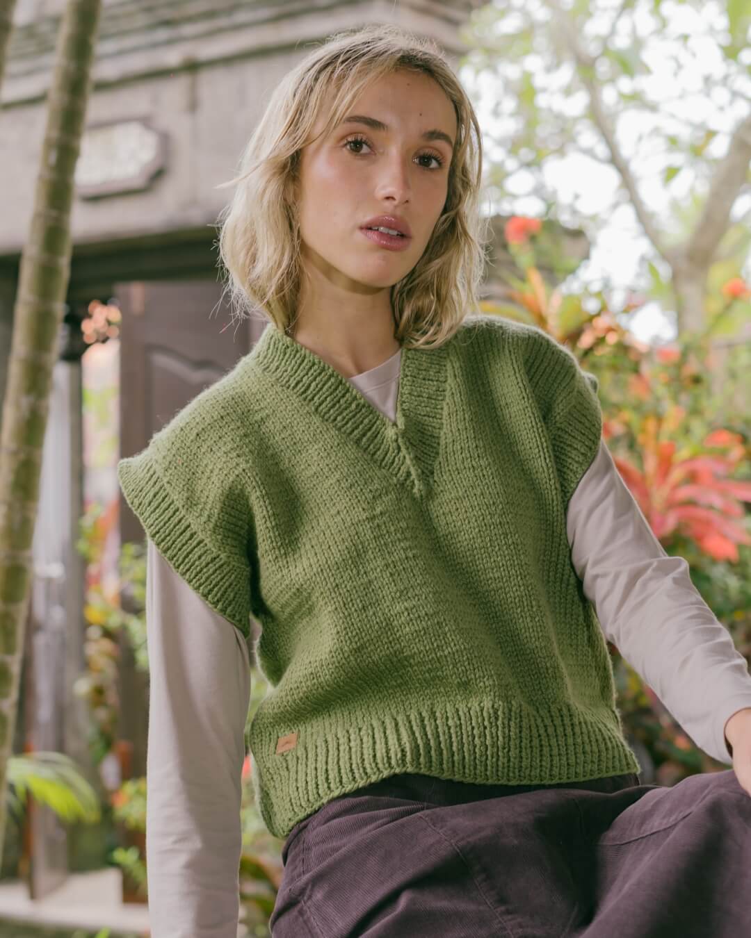 Premium merino wool vest for women