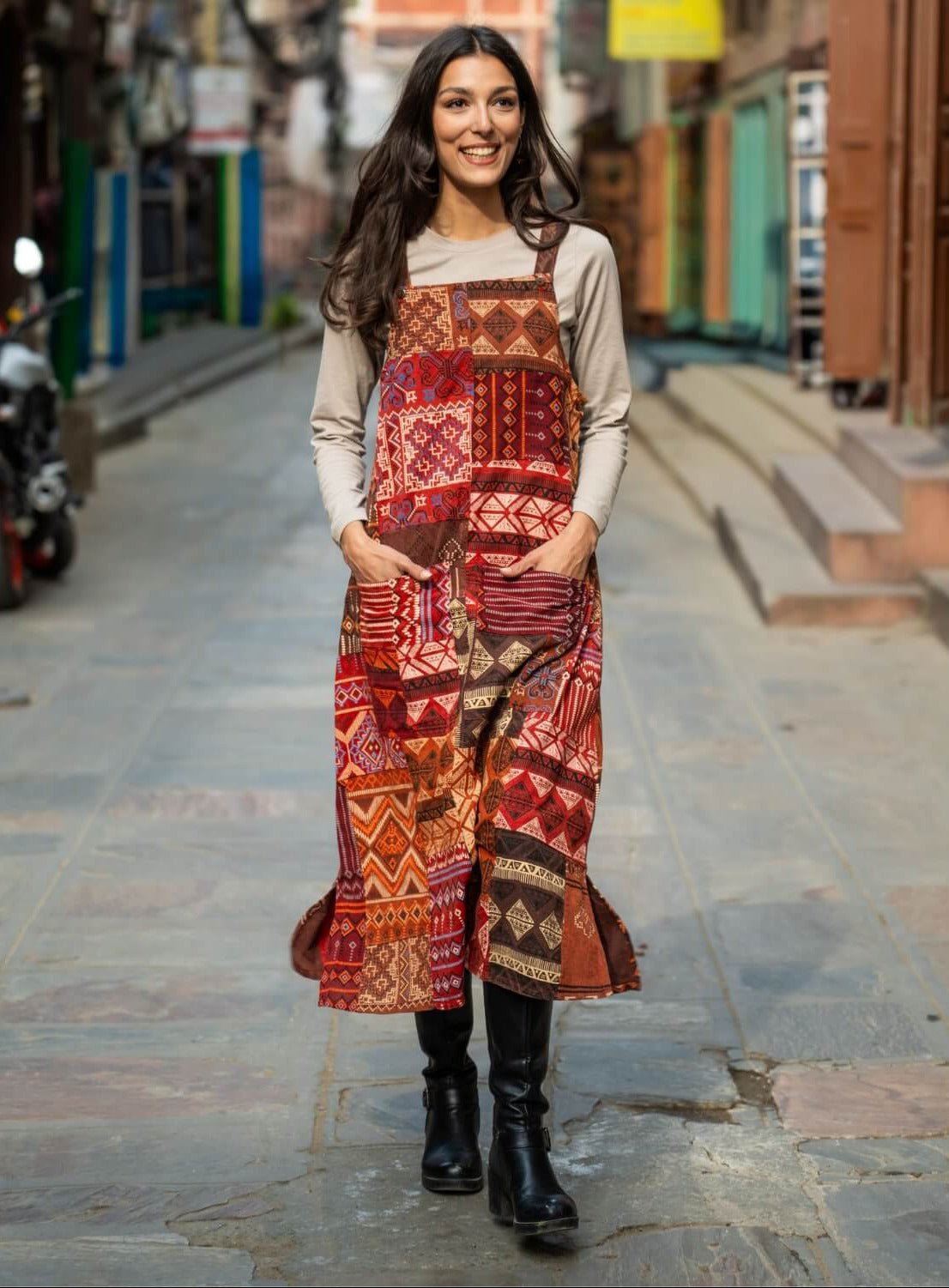 Fashion Photo shoot in Patan Durbar Square, Kathmandu, Nepal