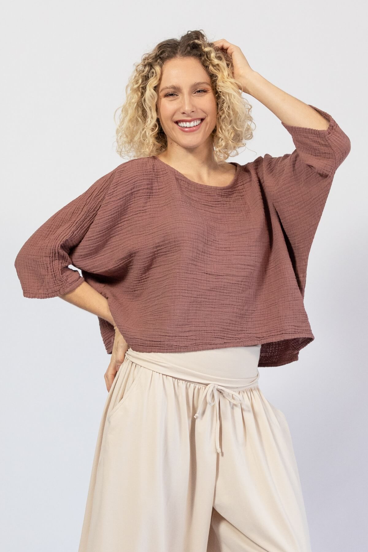 Lightweight muslin cotton tops for women - ethically made in Nepal