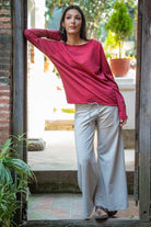 Surya Organic Cotton Wide Leg Freedom Pants - on location in Nepal