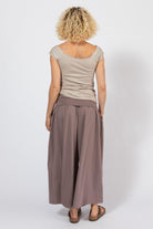 Organic Wide Leg Pants for Women - rear view