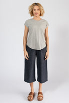 Surya Organic Denim Capri Pants - on location in Huskisson