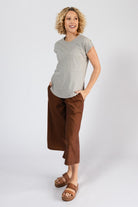 Surya Organic Denim Capri Pants - with two hip pockets